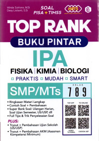 Image of Top rank buku pintar IPA SMP/MTs kelas vii, viii & ix
